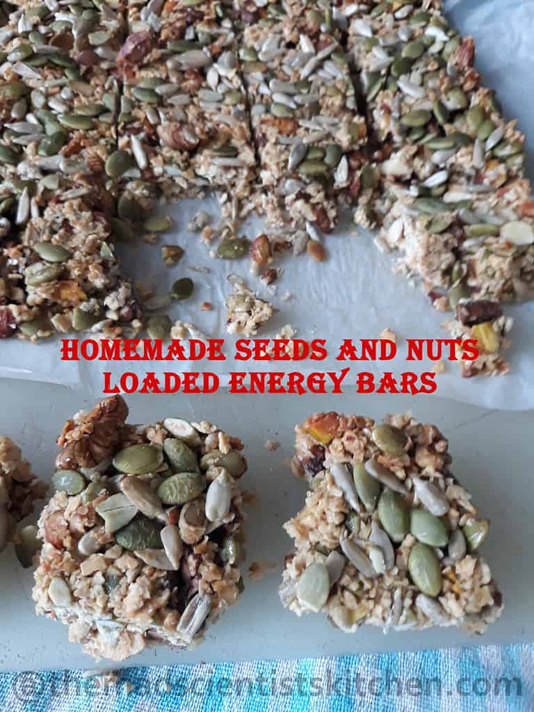 Seeds and Nuts Loaded Energy Bars, Granola bars