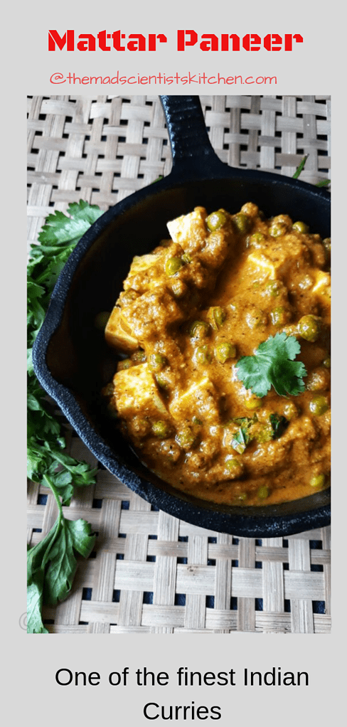 Mattar Paneer How To Make Matar Paneer Mutter Paneer