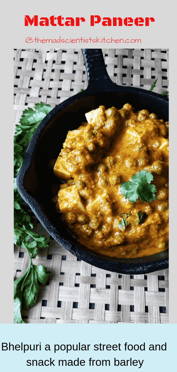 Mattar Paneer, How To Make Matar Paneer, Mutter Paneer Recipe
