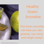 A shot of green smoothie