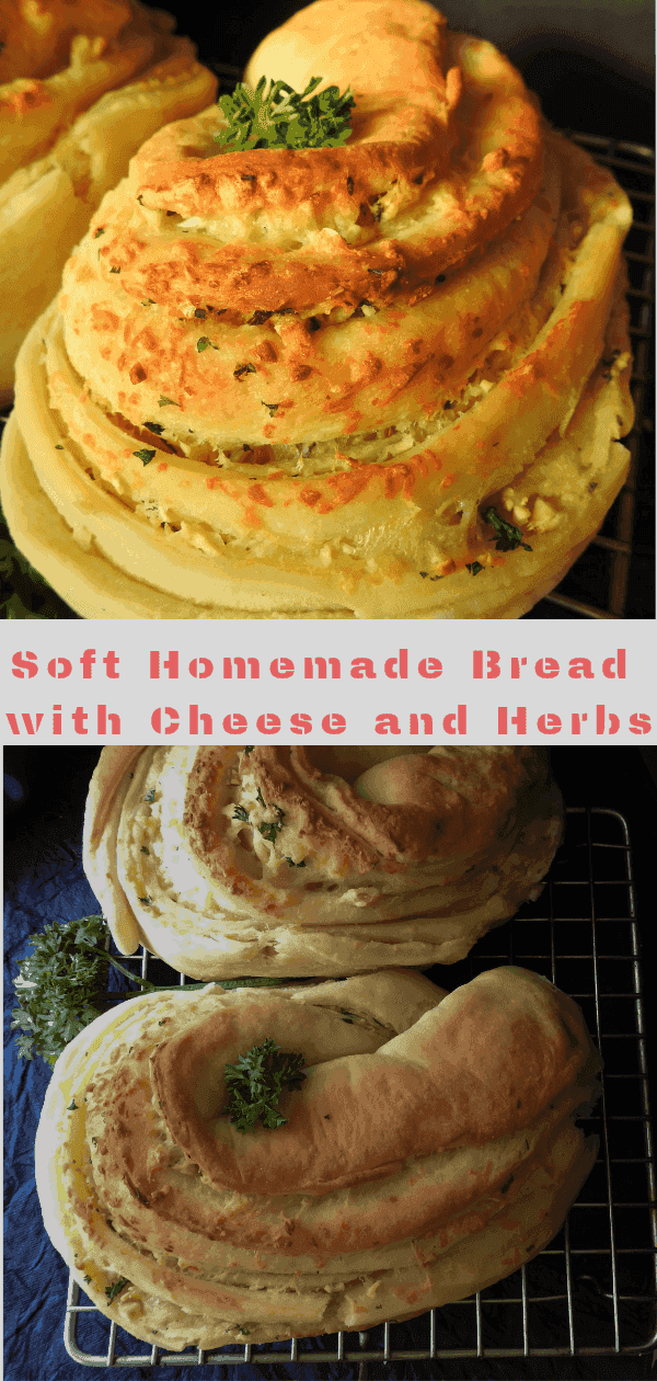 Homemade Soft Cheese Bread #BreadBaker