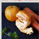 Scoops of Homemade Carrot and Orange Granita