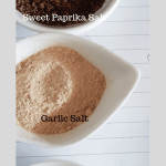 Flavoured Salts consisting of Sweet Paprika, Garlic and Cumin Flavored Salts
