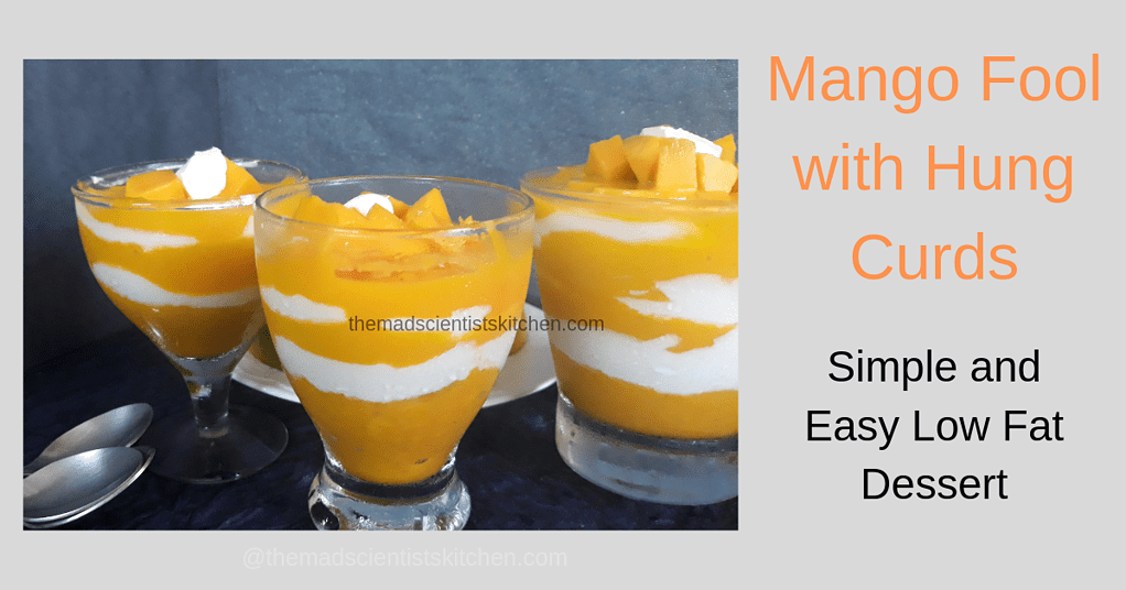 Hung Yougurt used to layer Mango Puree