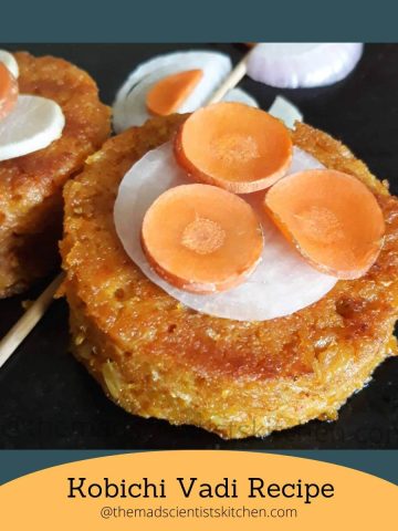 delicious kobichi vadi recipe