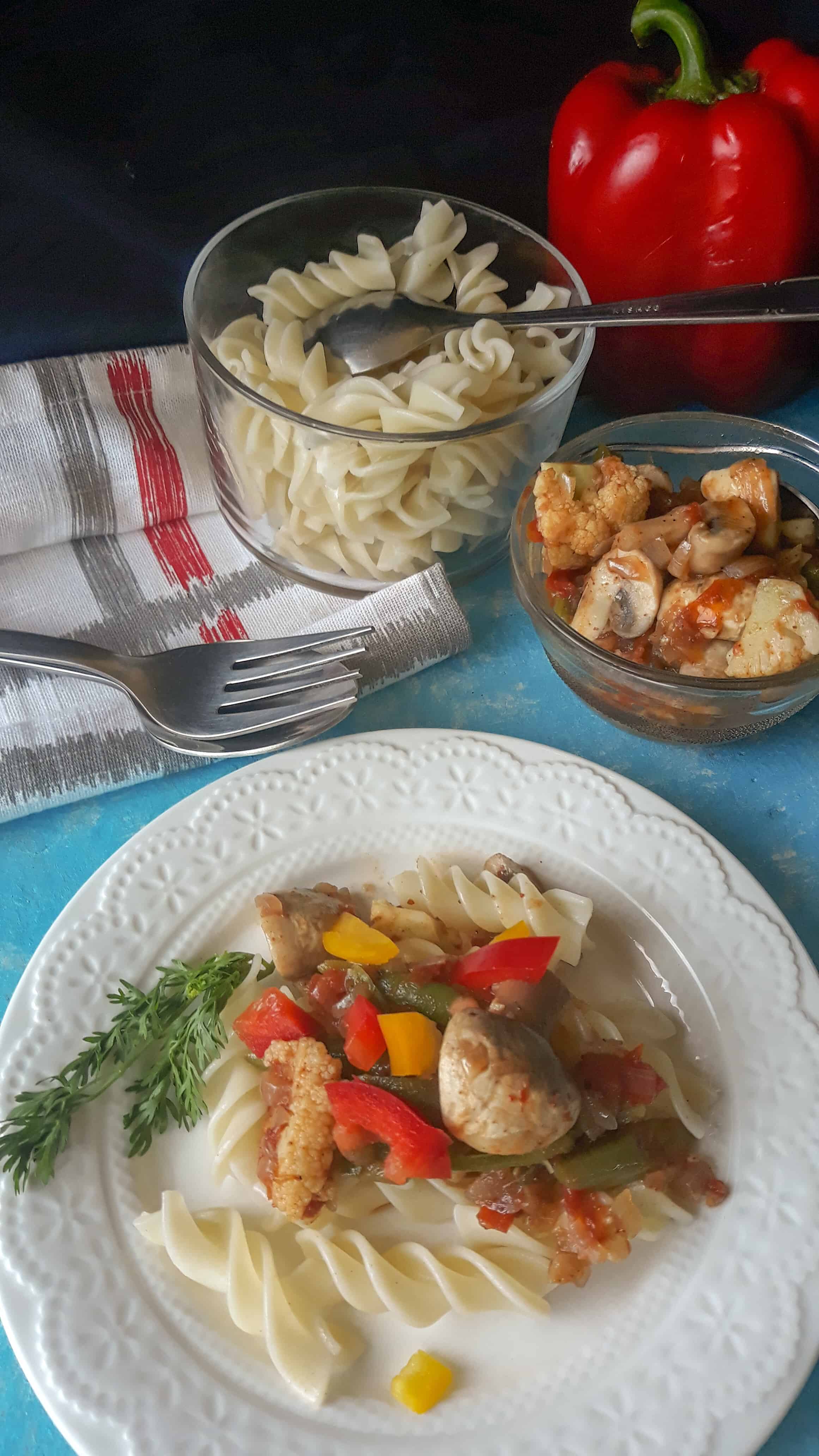 Curried Pasta is not a new dish. You cannot take out an Indian