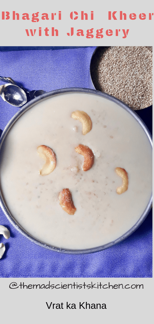 Payasam, a dessert made from Barnyard Millet