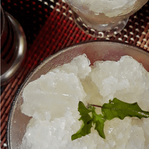 Lemon Basil Granita