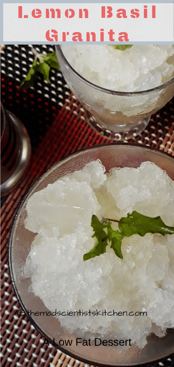 Lemon Basil Granita