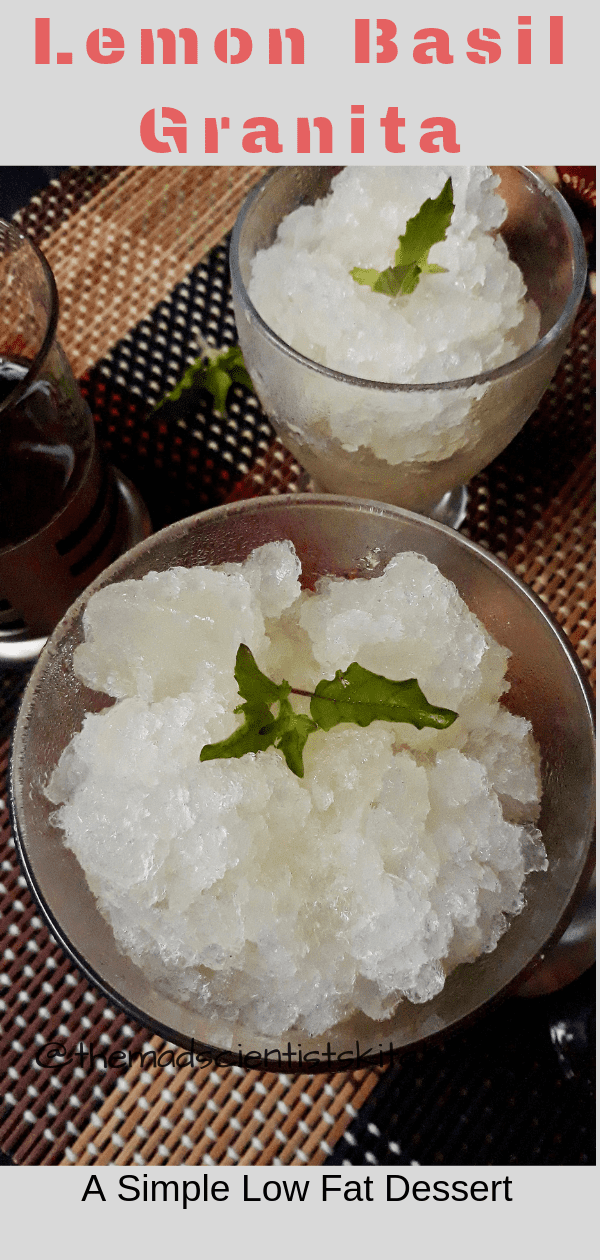 Serve Lemon Basil Granita in your next party