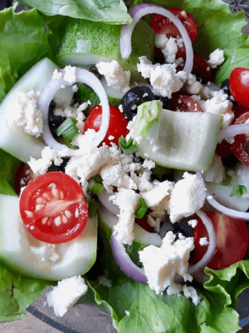 Delicious Greek Salad with Lettuce