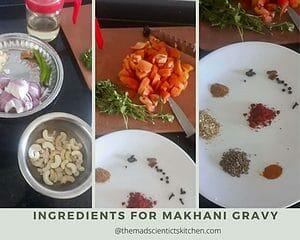 ingredients for makhani gravy