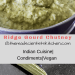 Ridge Gourd Chutney