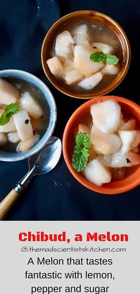 Melon from Goa India served in a bowl