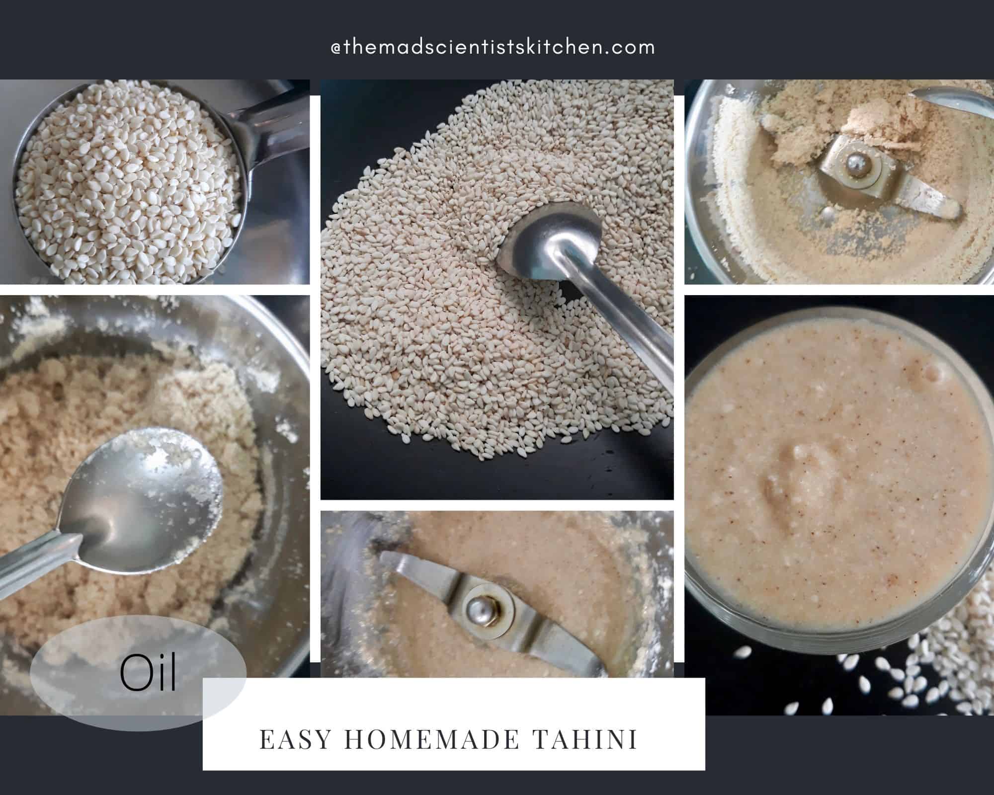 Steps in making Tahini at home