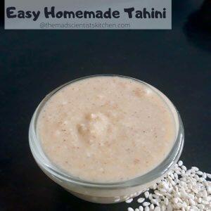 Homemade Tahini served in a bowl