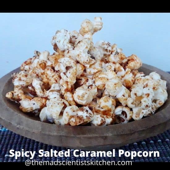 Sweet and pungent this Salted Caramel and Cayenne Pepper Popcorn is delicious.