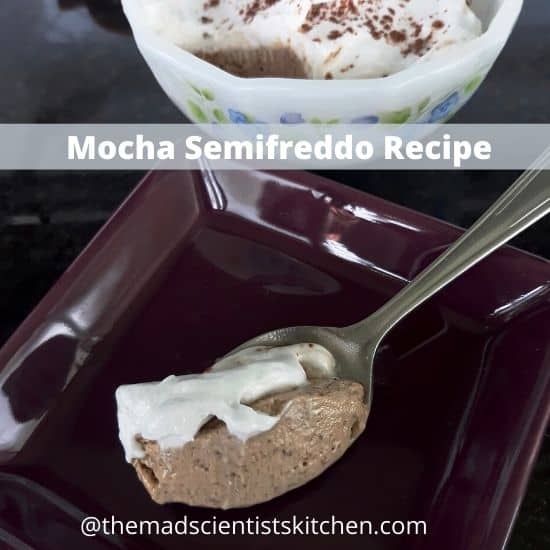 Serving of Mocha Semifrío