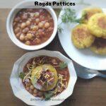 Serving of Ragda pattice a chaat