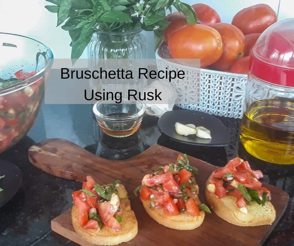 Getting Bruschetta ready