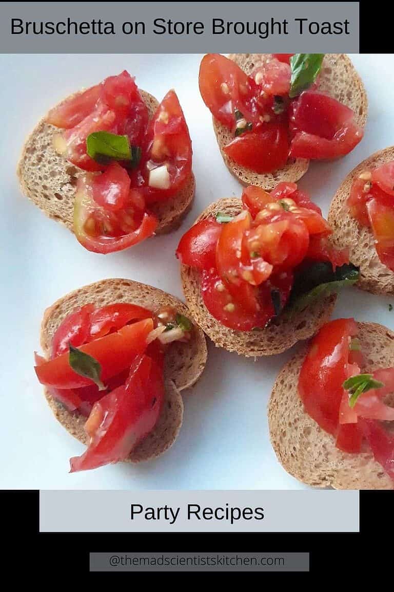 Bruschetta Recipe Using Rusk |The Mad Scientists Kitchen