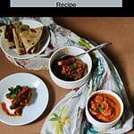 Simple curry made with the onion and tomato curry base