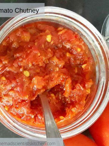 Tomato Chutney, a condiment that needs no grinding