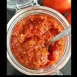 Tomato Relish a condiment made from ripe tomatoes