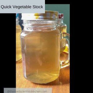 Stock made from vegetable scraps at home