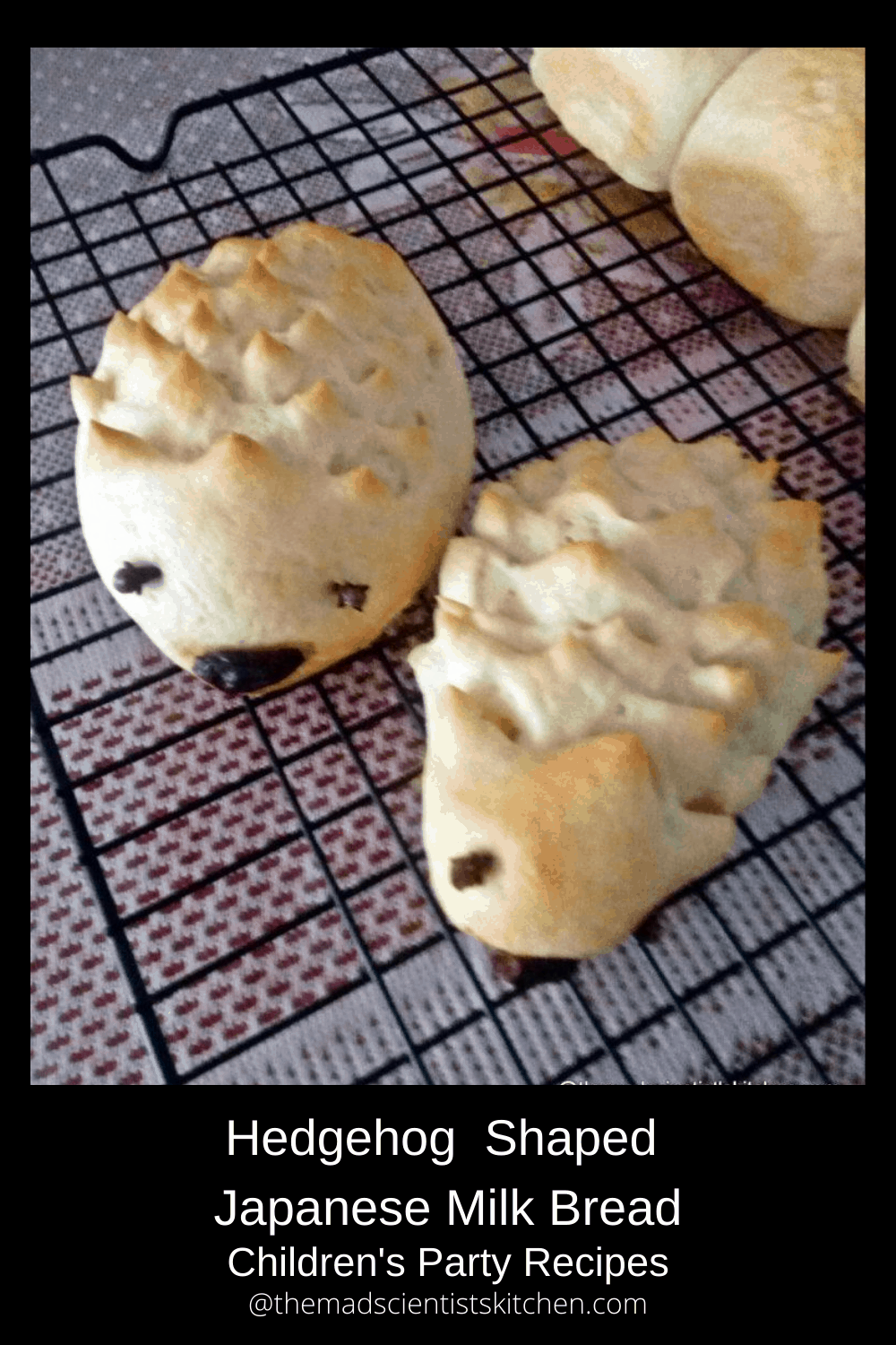 Hedgehog shaped bread