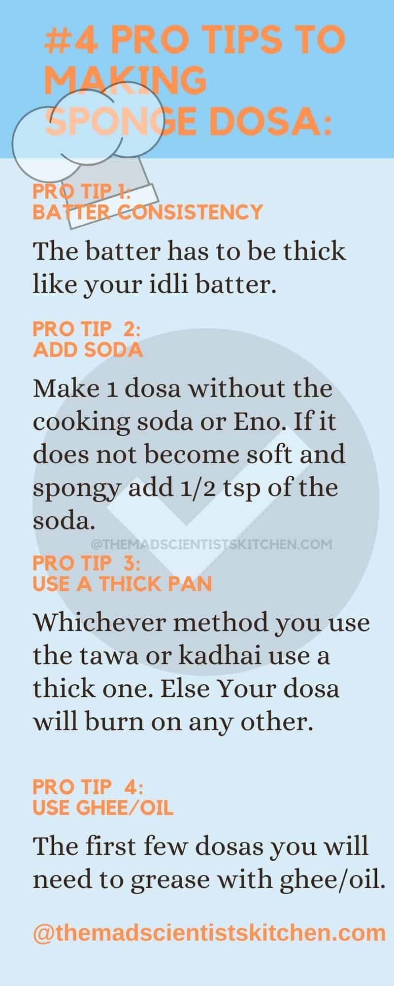 #4 Pro Tips to Making Spongy Buttermilk Dosa