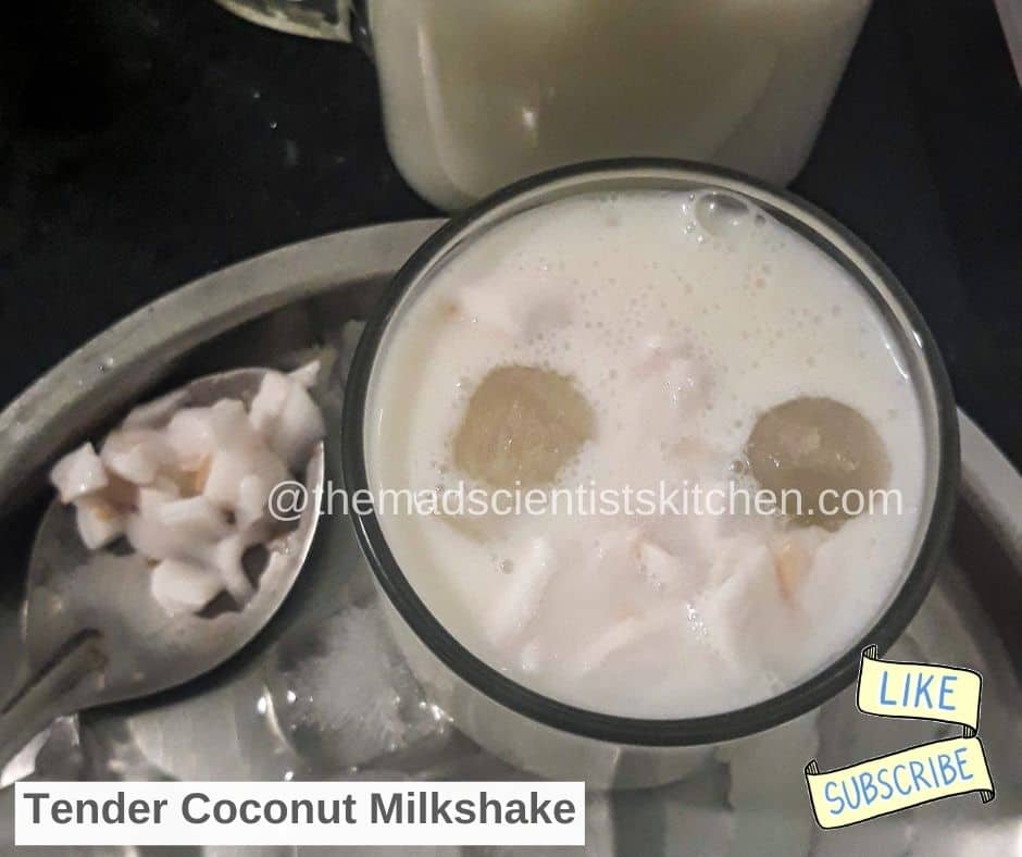 Simple and yet delicious Tender Coconut Shake