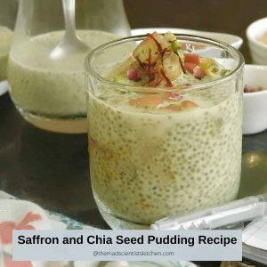 Healthy breakfast Saffron and Chia Seed Pudding Recipe