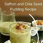 Saffron/Kesar and Chia Seed Pudding my breakfast for the day