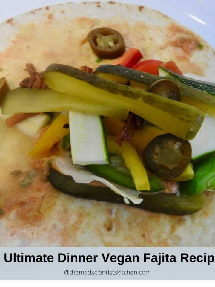 Getting my Vegan Fajita ready