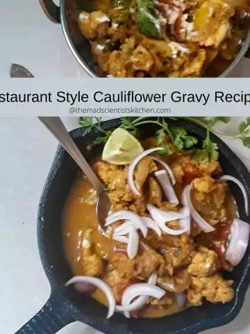 Restaurant Style Cauliflower Gravy Recipe