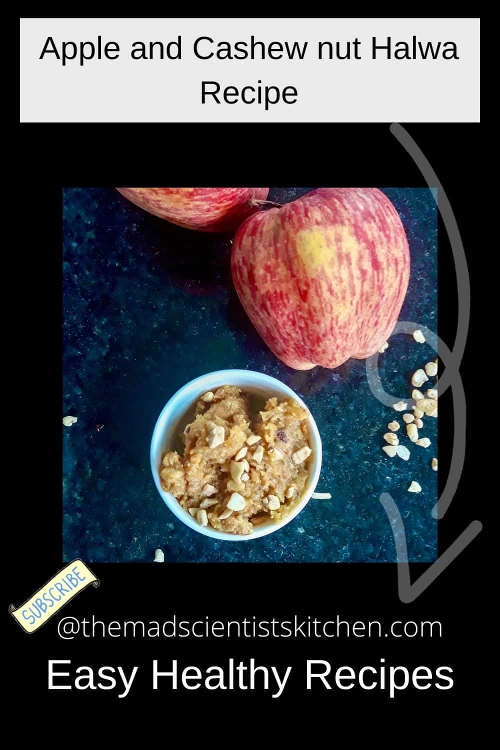 Low-fat Apple and Cashew nut Halwa Recipe