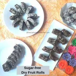 Edible gifts sugar-free dry fruit rolls