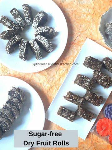 Sugar-Free Dry Fruit Rolls Recipe