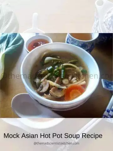 A serving of Asian Hot Pot Soup Recipe