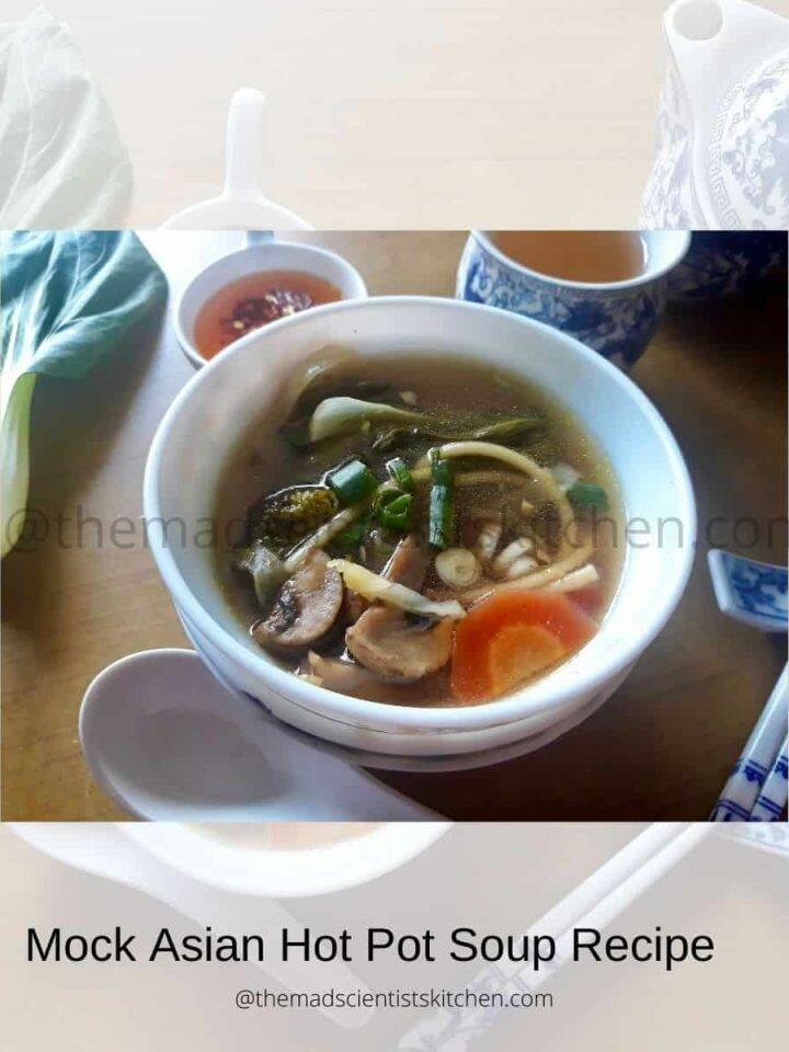 A serving of Asian Hot Pot Soup Recipe