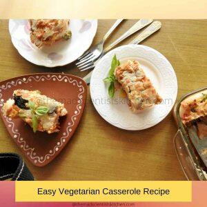 Easy Vegetarian Casserole Recipe served