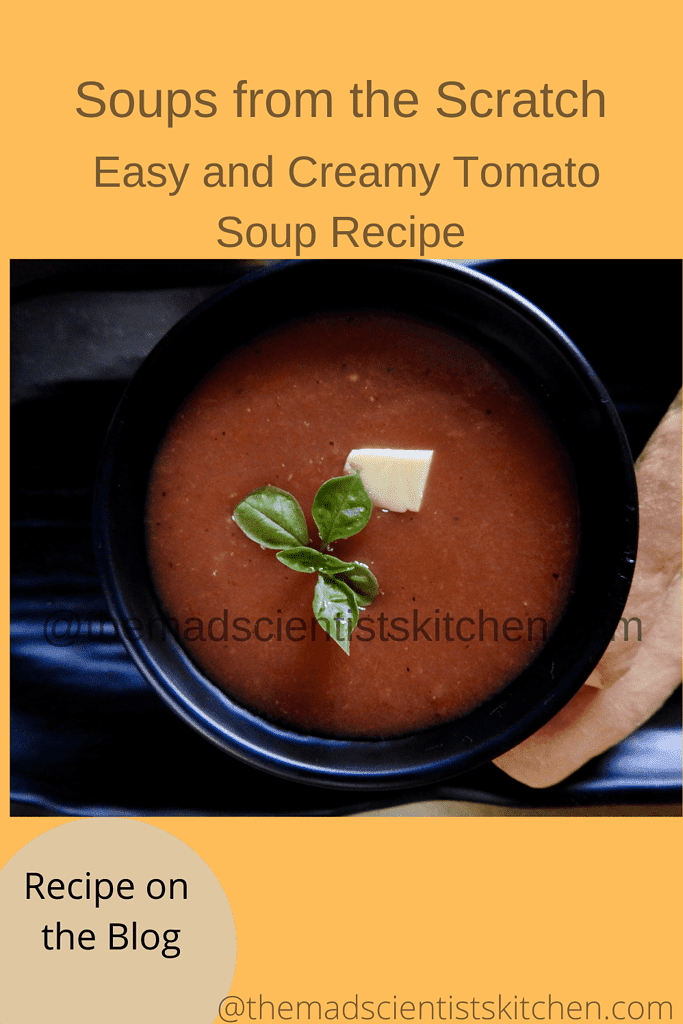 Once you make tomato soup you should sit and relax with your portion!