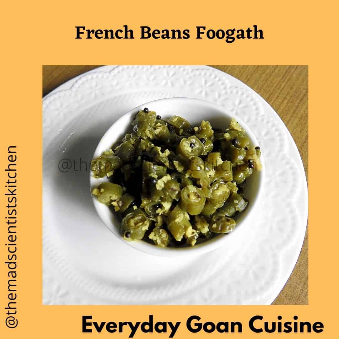 Simple everyday curry that we eat Steamed French Beans