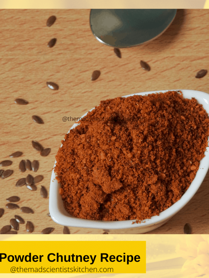 Milagai Podi a delicious spicy dry chutney .