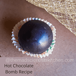 A small chocolate bomb