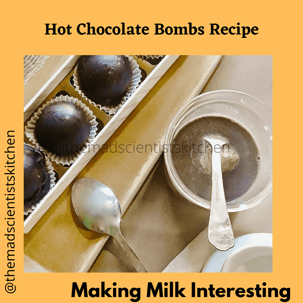 Enjoy hot milk with a hot chocolate bombs