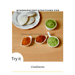 Serving up some delicious chutneys to go with Idlis