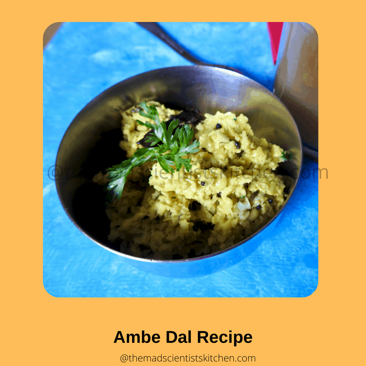 Delicious Vegan Ambe Dal, a serving