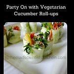 yum appetisers fresh and delicious veggies rolled up in cucumber slices
